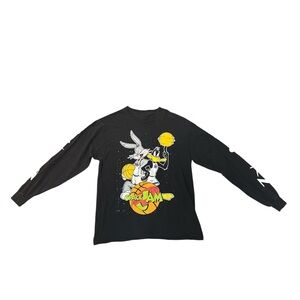 Vintage Space Jam Black T-Shirt Size: Medium 
See measurements‎ below